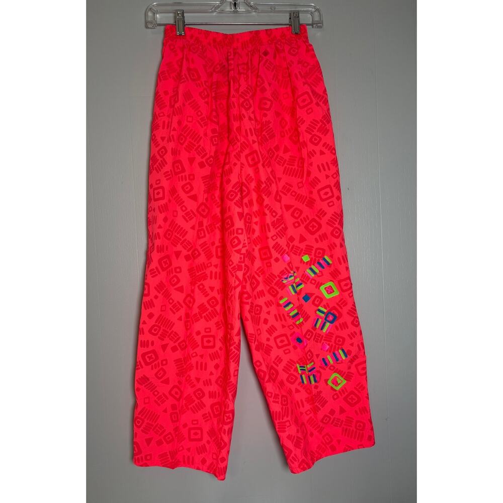Vintage Bosa Nova Neon Color 80s Retro Deadstock Capri Size Medium